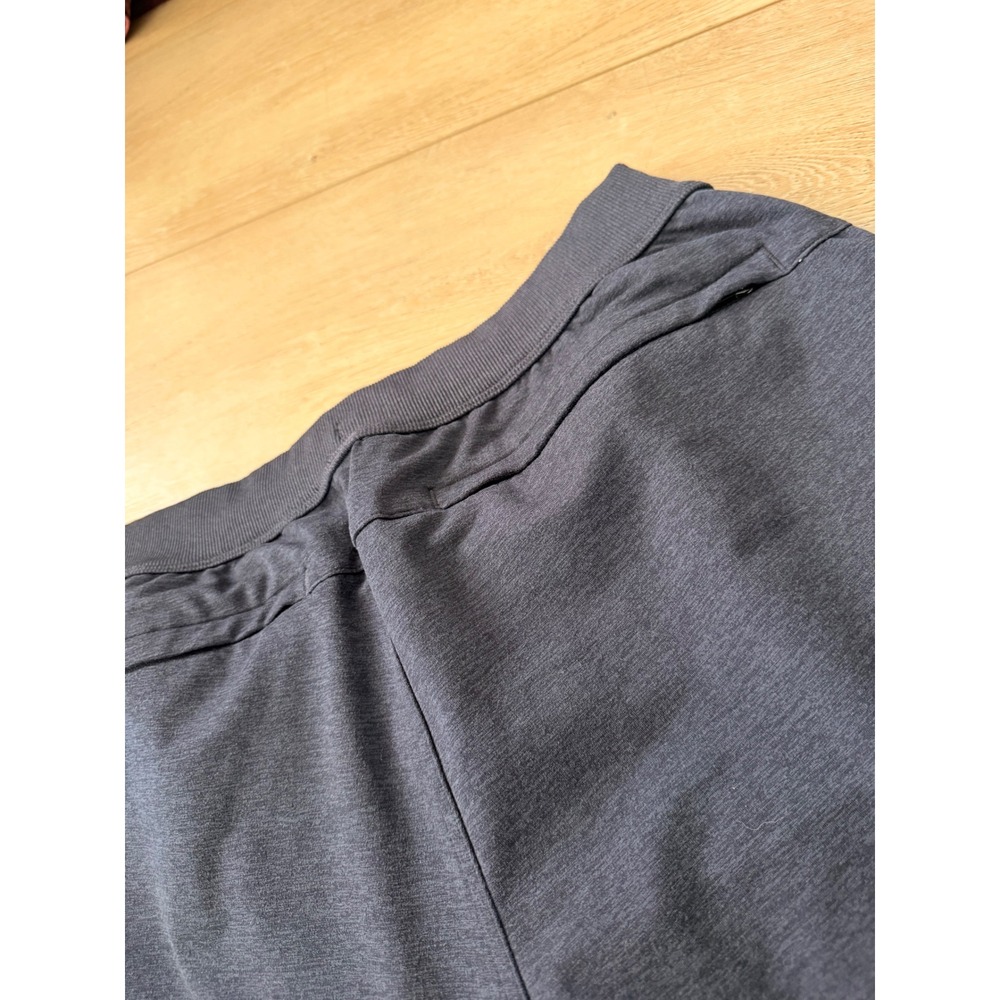 Vuori Ponto Performance Shorts Mens Large Charcoal Heather Blue DreamKnit Gym 7" - Picture 5 of 7